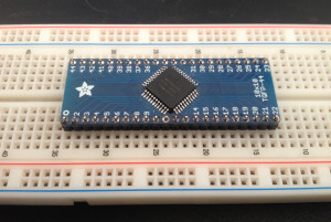 KE04 soldered to a breakout board